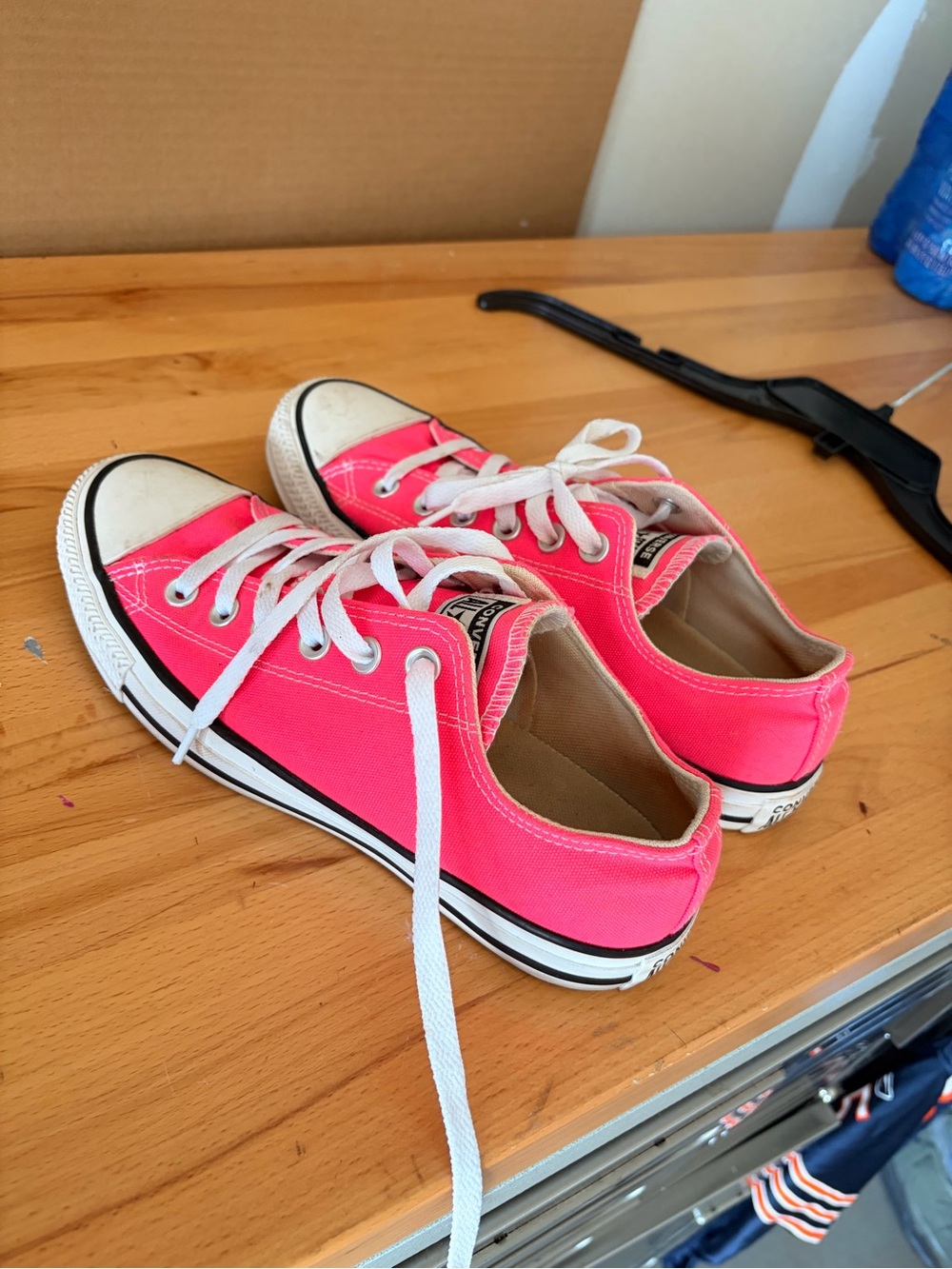 Converse Pink Low Top Canvas Sneakers